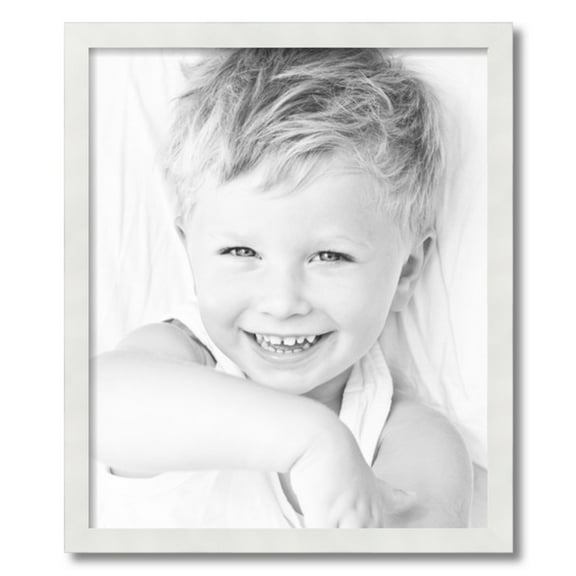 ArtToFrames 20" x 24" White Picture Frame, 20x24 inch White MDF Poster Frame (WOM-3930)