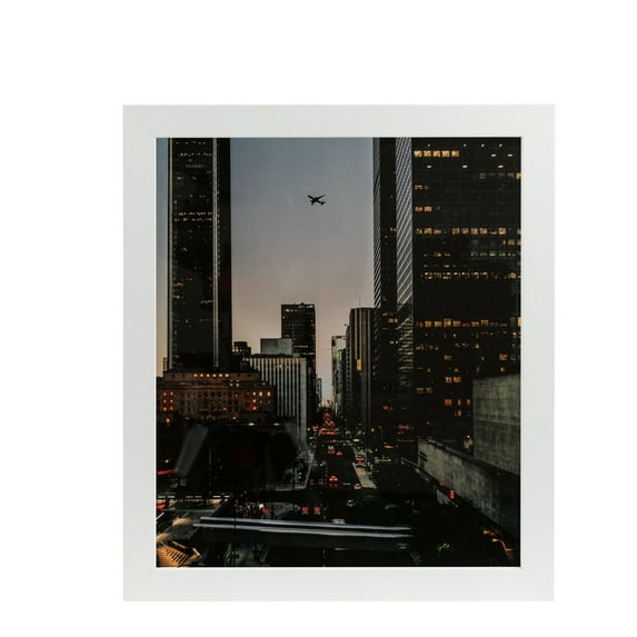 ArtToFrames 20" x 24" Woodgrain White Shadowbox 2.5 inch Tall Picture Frame, 20x24 inch White Wood Poster Frame (WOM-5140), 2 Pack