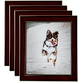 thumbnail image 1 of ArtToFrames 20" x 28" Honors Mahogany with Gold Picture Frame, 20x28 inch Brown Wood Poster Frame (WOM-5156), 4 Pack, 1 of 6