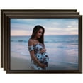 thumbnail image 1 of ArtToFrames 20" x 28" Mahagony with Gold Beads Picture Frame, 20x28 inch Brown Wood Poster Frame (WOM-4412), 3 Pack, 1 of 8