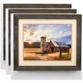 thumbnail image 1 of ArtToFrames 20" x 28" Real Reclaimed Light Brown Barnwood Picture Frame, 20x28 inch Brown Wood Poster Frame (WOM-4813), 3 Pack, 1 of 1