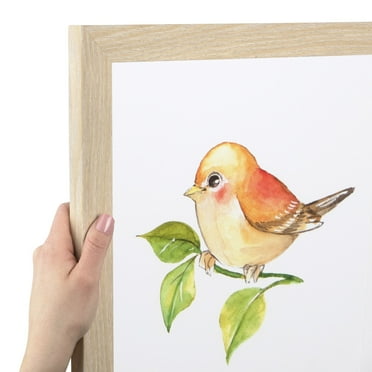 ArtToFrames 20" x 30" Natural Oak Picture Frame, 20x30 inch Brown MDF Poster Frame (WOM-4299)