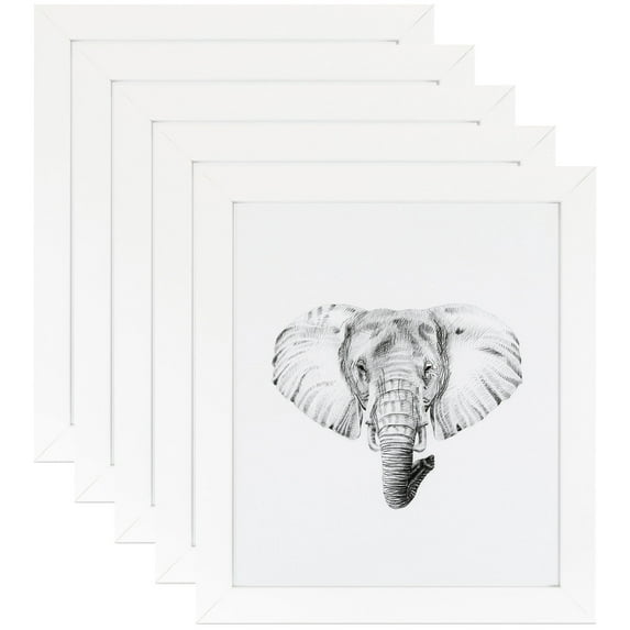 ArtToFrames 20" x 30" White Picture Frame, 20x30 inch White MDF Poster Frame (WOM-3966), 5 Pack
