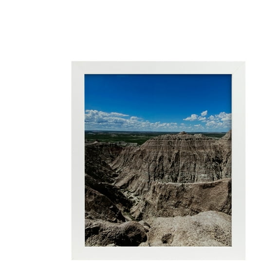 ArtToFrames 20" x 30" Woodgrain White Shadowbox 1.5 inch Tall Picture Frame, 20x30 inch White Wood Poster Frame (WOM-5138), 3 Pack