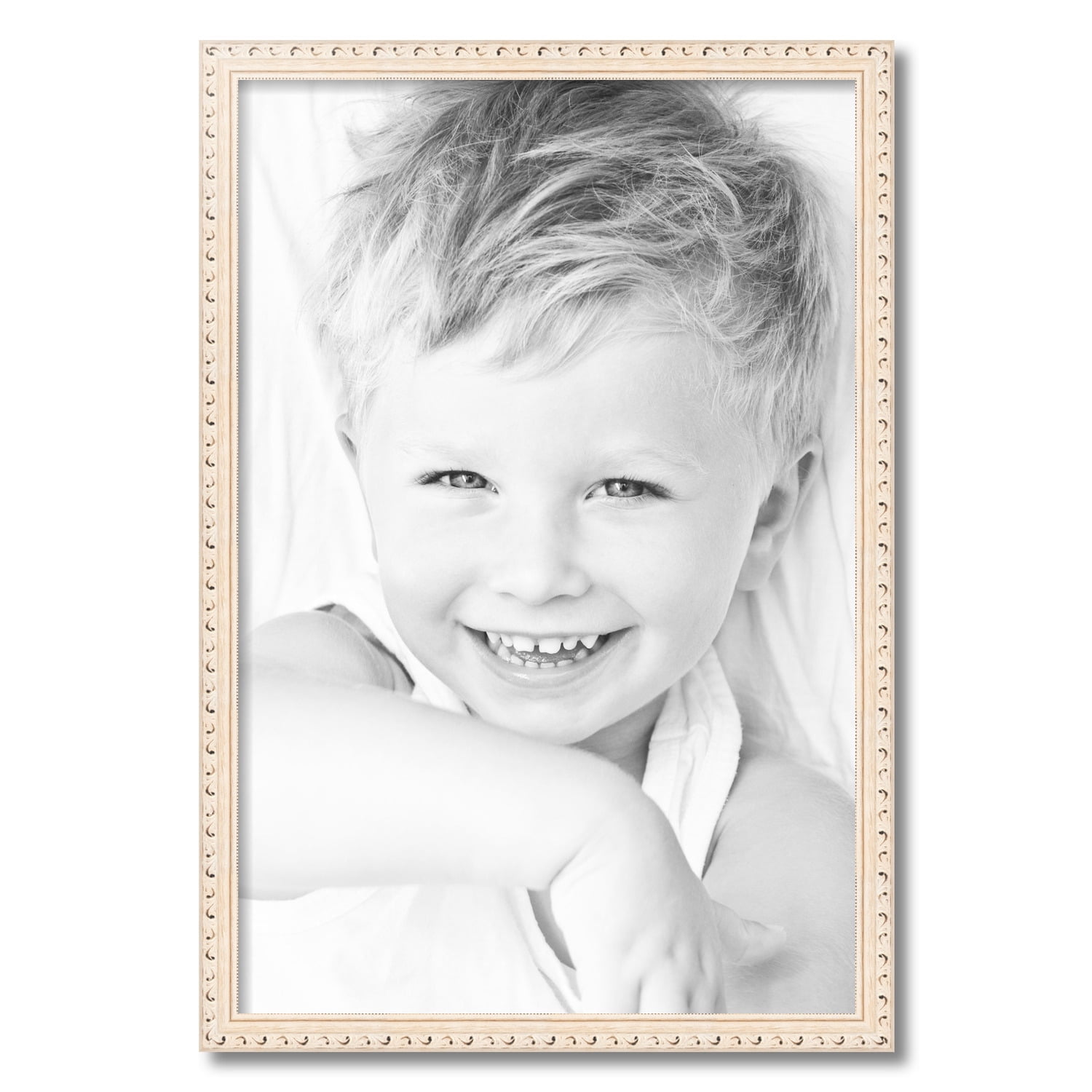 ArtToFrames 20" x 30" White Wash Picture Frame, 20x30 inch White Wood Poster Frame (WOM4906