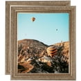 thumbnail image 1 of ArtToFrames 20" x 33" Ornate Silver with Bead Picture Frame, 20x33 inch Silver Wood Poster Frame (WOM-5076), 2 Pack, 1 of 6