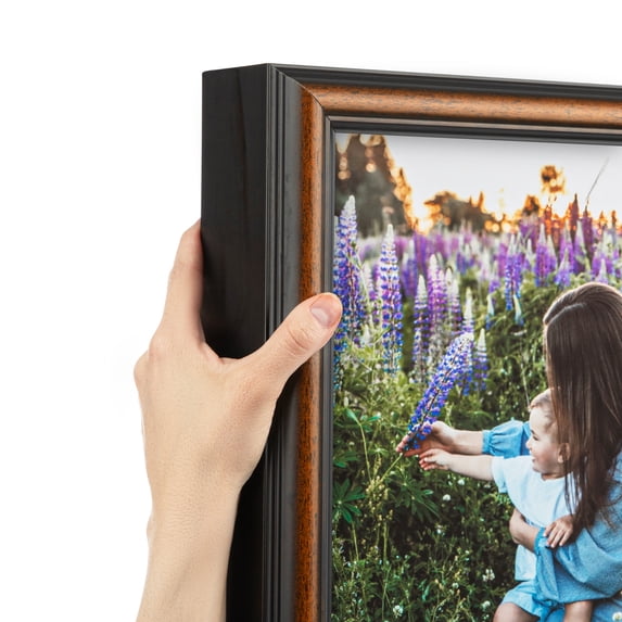 ArtToFrames 20" x 37" Mocha Ridge Rustic Walnut Picture Frame, 20x37 inch Brown Wood Poster Frame (WOM-5274), Pack