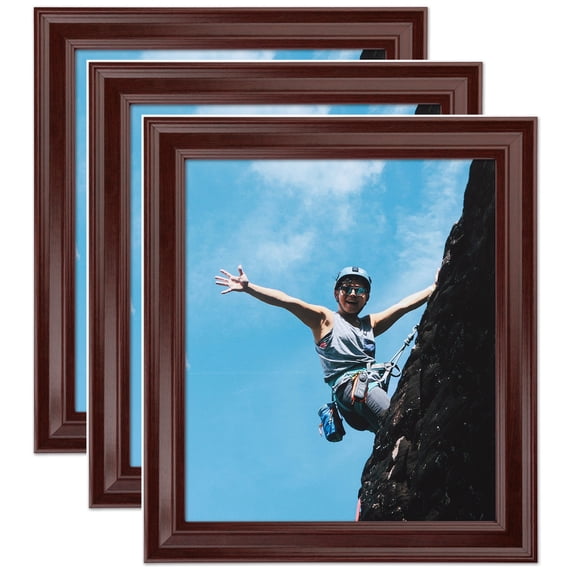 ArtToFrames 20" x 38" Cherry Picture Frame, 20x38 inch Red MDF Poster Frame (WOM-4333), 3 Pack