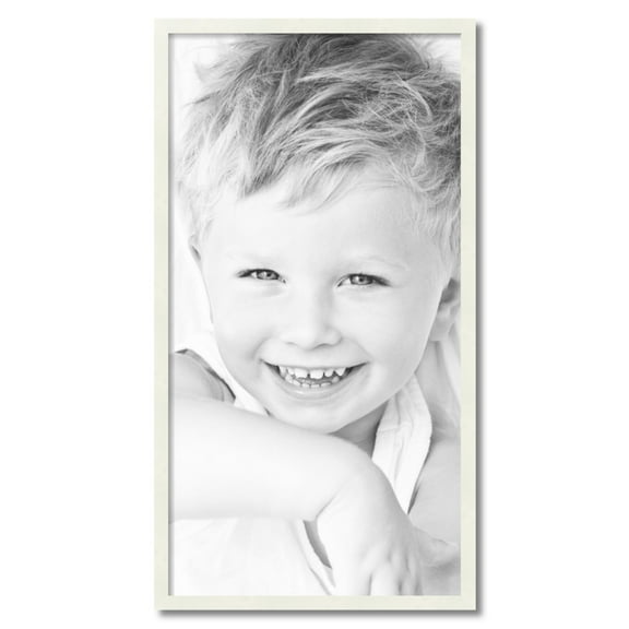 ArtToFrames 20" x 38" White Picture Frame, 20x38 inch White Wood Poster Frame (WOM-5138)