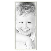 ArtToFrames 20" x 46" White Picture Frame, 20x46 inch White Wood Poster Frame (WOM-5140)
