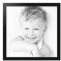 ArtToFrames 20x20 Inch Black Steel Picture Frame, This Black MDF Poster Frame is Great for Your Art or Photos, Comes with 060 Plexi Glass (4639)