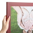 thumbnail image 1 of ArtToFrames 20x20 Inch Red Picture Frame, This Red Wood Poster Frame is Great for Your Art or Photos, Comes with 060 Plexi Glass (4119), 1 of 8
