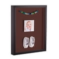 thumbnail image 1 of ArtToFrames 20x20 Inch Shadow Box Picture Frame, with a Satin Black Tall 1" Wide Shadowbox frame and Maroon Mat Backing (4654), 1 of 7