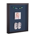 thumbnail image 1 of ArtToFrames 20x20 Inch Shadow Box Picture Frame, with a Satin Black Tall 1 Wide Shadowbox frame and Midnight Blue Mat Backing (4654), 1 of 1