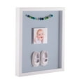 thumbnail image 1 of ArtToFrames 20x20 Inch Shadow Box Picture Frame, with a Satin White 1 Wide Shadowbox frame and Baby Blue Mat Backing (4655), 1 of 1