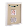 thumbnail image 1 of ArtToFrames 20x20 Inch Shadow Box Picture Frame, with a Satin White 1 Wide Shadowbox frame and Seaside Mat Backing (4655), 1 of 7