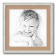 thumbnail image 1 of ArtToFrames 20x20 Matted Picture Frame with 16x16 Single Mat Photo Opening Framed in 1.25 Off White Wash on Ash and 2 Desert Sand Mat (FWM-4098-20x20), 1 of 8