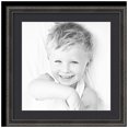 thumbnail image 1 of ArtToFrames 20x20" Matted Picture Frame with 16x16" Single Mat Photo Opening Framed in 1.25" Antique Black and 2" Black Mat (FWM-5106-20x20), 1 of 7