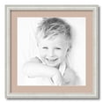thumbnail image 1 of ArtToFrames 20x20 Matted Picture Frame with 16x16 Single Mat Photo Opening Framed in 1.25 Off White Wash on Ash and 2 Grey Beige Mat (FWM-4098-20x20), 1 of 8
