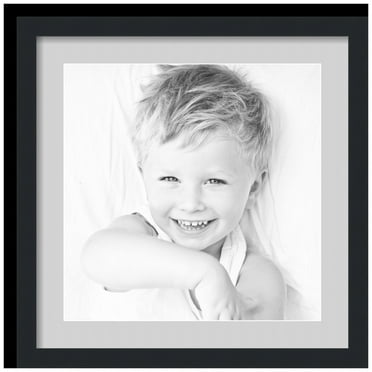 ArtToFrames 20x20" Matted Picture Frame with 16x16" Single Mat Photo Opening Framed in 1.25" Satin Black and 2" Candlewick Mat (FWM-3926-20x20)