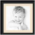 thumbnail image 1 of ArtToFrames 20x20" Matted Picture Frame with 16x16" Single Mat Photo Opening Framed in 1.25" Satin Black and 2" French Creme Mat (FWM-3926-20x20), 1 of 8
