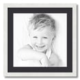 thumbnail image 1 of ArtToFrames 20x20" Matted Picture Frame with 16x16" Single Mat Photo Opening Framed in 1.25" Satin White Frame and 2" Black Mat (FWM-3966-20x20), 1 of 8