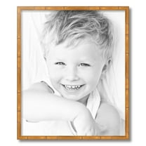 ArtToFrames 20x24 Inch Gold Bamboo Picture Frame, This Multi Wood Poster Frame is Great for Your Art or Photos, Comes with 060 Plexi Glass (4875)