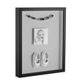 thumbnail image 1 of ArtToFrames 20x24 Inch Shadow Box Picture Frame, with a Satin Black Tall 1 Wide Shadowbox frame and Candlewick Mat Backing (4654), 1 of 7