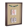 thumbnail image 1 of ArtToFrames 20x24 Inch Shadow Box Picture Frame, with a Verlinga Brown 1 Wide Shadowbox frame and Green Whisper Mat Backing (4656), 1 of 7