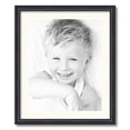 thumbnail image 1 of ArtToFrames 20x24" Matted Picture Frame with 16x20" Single Mat Photo Opening Framed in 1.25" Black Stain on Solid Red Oak and 2" Chantilly Mat (FWM-4083-20x24), 1 of 8