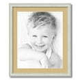 thumbnail image 1 of ArtToFrames 20x24 Matted Picture Frame with 16x20 Single Mat Photo Opening Framed in 1.25 Off White Wash on Ash and 2 Autumn Gold Mat (FWM-4098-20x24), 1 of 8