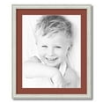 thumbnail image 1 of ArtToFrames 20x24 Matted Picture Frame with 16x20 Single Mat Photo Opening Framed in 1.25 Off White Wash on Ash and 2 Cognac Mat (FWM-4098-20x24), 1 of 8