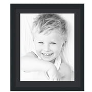 ArtToFrames 20x24" Matted Picture Frame with 16x20" Single Mat Photo Opening Framed in 1.25" Satin Black and 2" Black Mat FWM-3926-20x24