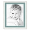 thumbnail image 1 of ArtToFrames 20x24 Matted Picture Frame with 16x20 Single Mat Photo Opening Framed in 1.25 Satin White Frame and 2 Nile Green Mat (FWM-3966-20x24), 1 of 8