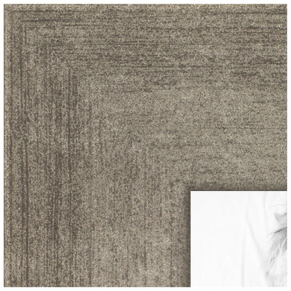 ArtToFrames 20x25 Inch Muted Warm Silver Picture Frame, This Silver MDF Poster Frame is Great for Your Art or Photos, Comes with 060 Plexi Glass (2WOM-4676)