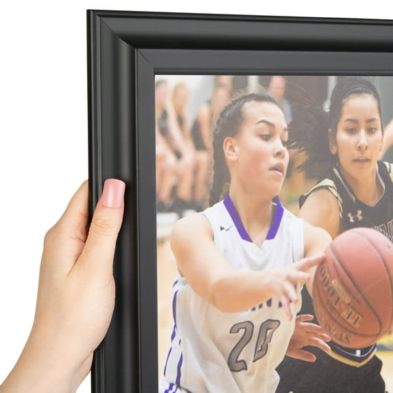 ArtToFrames 20x28 Inch Black Picture Frame, This Black Wood Poster Frame is Great for Your Art or Photos, Comes with 060 Plexi Glass (4029)