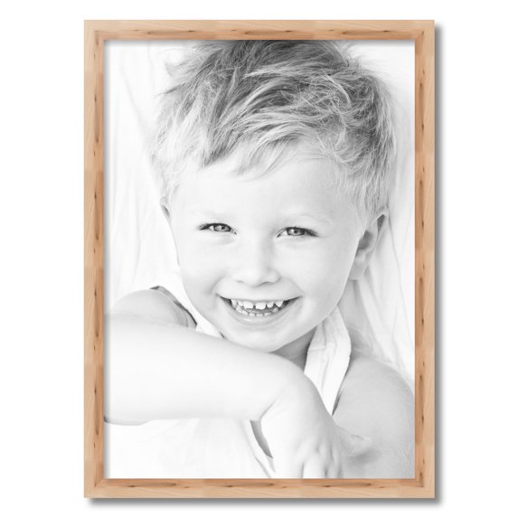 ArtToFrames 20x28 Inch Hickory Picture Frame, This Brown Wood Poster Frame is Great for Your Art or Photos, Comes with 060 Plexi Glass (4850)
