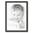 thumbnail image 1 of ArtToFrames 20x28" Matted Picture Frame with 16x24" Single Mat Photo Opening Framed in 1.25" Black Stain on Solid Red Oak and 2" Chantilly Mat (FWM-4083-20x28), 1 of 8