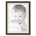 thumbnail image 1 of ArtToFrames 20x28 Matted Picture Frame with 16x24 Single Mat Photo Opening Framed in 1.25 Black Stain on Solid Red Oak and 2 French Creme Mat (FWM-4083-20x28), 1 of 8