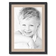 thumbnail image 1 of ArtToFrames 20x28 Matted Picture Frame with 16x24 Single Mat Photo Opening Framed in 1.25 Black Stain on Solid Red Oak and 2 Grey Beige Mat (FWM-4083-20x28), 1 of 8