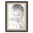 thumbnail image 1 of ArtToFrames 20x28 Matted Picture Frame with 16x24 Single Mat Photo Opening Framed in 1.25 Black Stain on Solid Red Oak and 2 Scotch Mist Mat (FWM-4083-20x28), 1 of 8