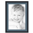 thumbnail image 1 of ArtToFrames 20x28" Matted Picture Frame with 16x24" Single Mat Photo Opening Framed in 1.25" Satin Black and 2" Dutch Blue Mat (FWM-3926-20x28), 1 of 8