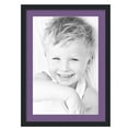 thumbnail image 1 of ArtToFrames 20x28 Matted Picture Frame with 16x24 Single Mat Photo Opening Framed in 1.25 Satin Black and 2 Grape Mat (FWM-3926-20x28), 1 of 8