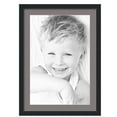 thumbnail image 1 of ArtToFrames 20x28" Matted Picture Frame with 16x24" Single Mat Photo Opening Framed in 1.25" Satin Black and 2" Pewter Mat (FWM-3926-20x28), 1 of 8