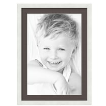 ArtToFrames 20x28" Matted Picture Frame with 16x24" Single Mat Photo Opening Framed in 1.25" Satin White Frame and 2" Chestnut Mat (FWM-3966-20x28)