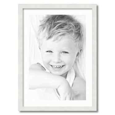 ArtToFrames 20x28" Matted Picture Frame with 16x24" Single Mat Photo Opening Framed in 1.25" Satin White Frame and 2" Super White Mat (FWM-3966-20x28)
