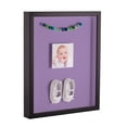 thumbnail image 1 of ArtToFrames 20x30 Inch Shadow Box Picture Frame, with a Satin Black Tall 1 Wide Shadowbox frame and Lavender Mist Mat Backing (4654), 1 of 1