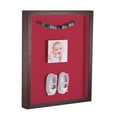 thumbnail image 1 of ArtToFrames 20x30 Inch Shadow Box Picture Frame, with a Verlinga Brown 1 Wide Shadowbox frame and Rouge Mat Backing (4656), 1 of 7