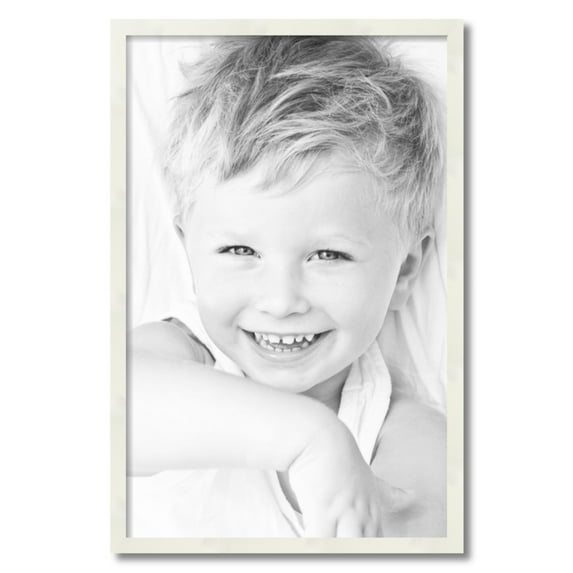 ArtToFrames 20x31" White Picture Frame, White Wood Poster Frame, with Regular Acrylic and 2 (FBPL-5140)