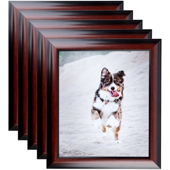 ArtToFrames 21" x 21" Matte mahogany Diploma Picture Frame, 21x21 inch Brown Wood Poster Frame (WOM-5108), 5 Pack